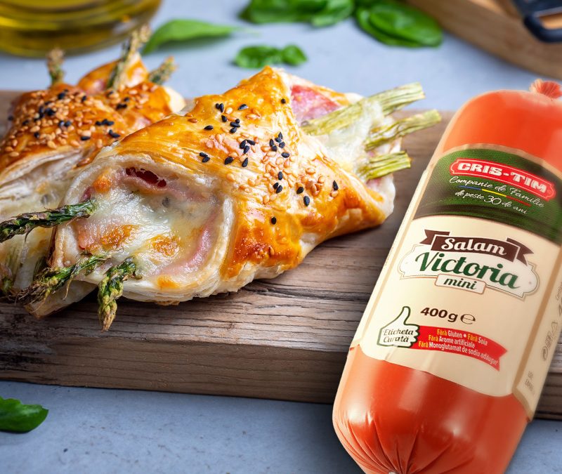 Cornulețe cu Sparanghel și Salam Victoria Cris-Tim