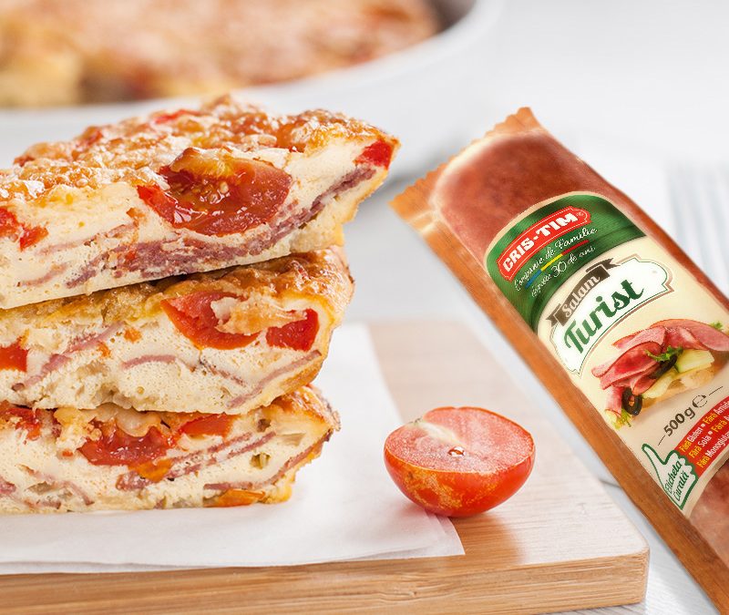 Frittata cu Salam Turist Cris-Tim