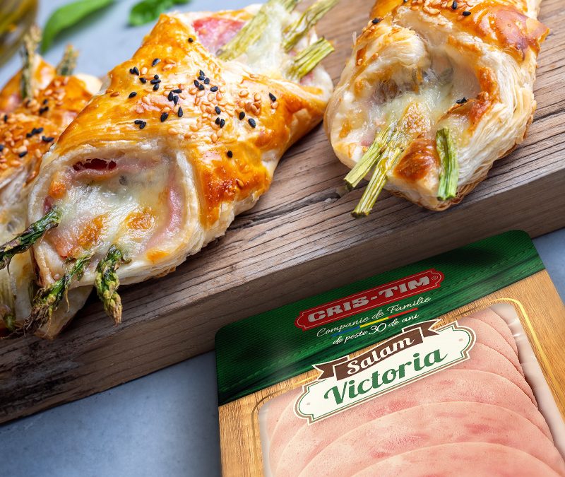 Cornulețe cu Sparanghel și Salam Victoria Cris-Tim