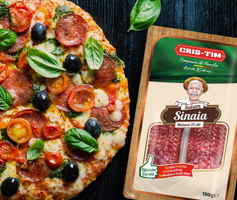 Pizza Premium cu Salam Sinaia Cris-Tim