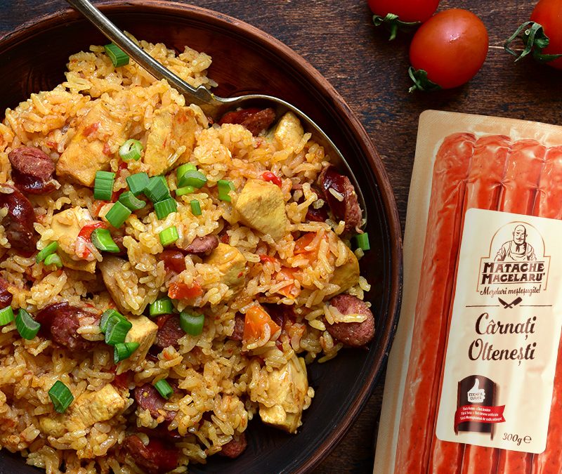 Orez Picant cu Cârnați Oltenești Matache Măcelaru’