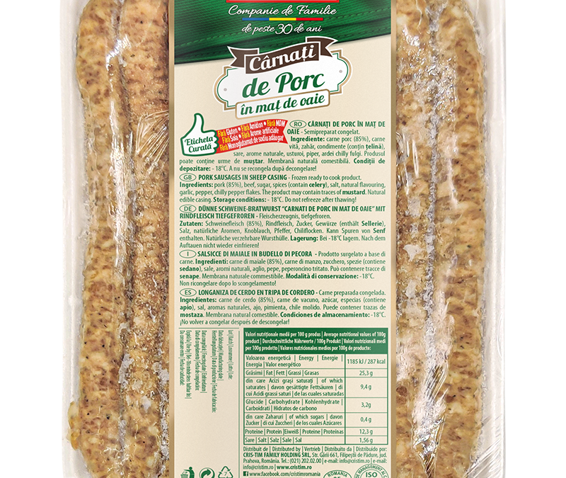 Cârnați de porc în maț de oaie vrac