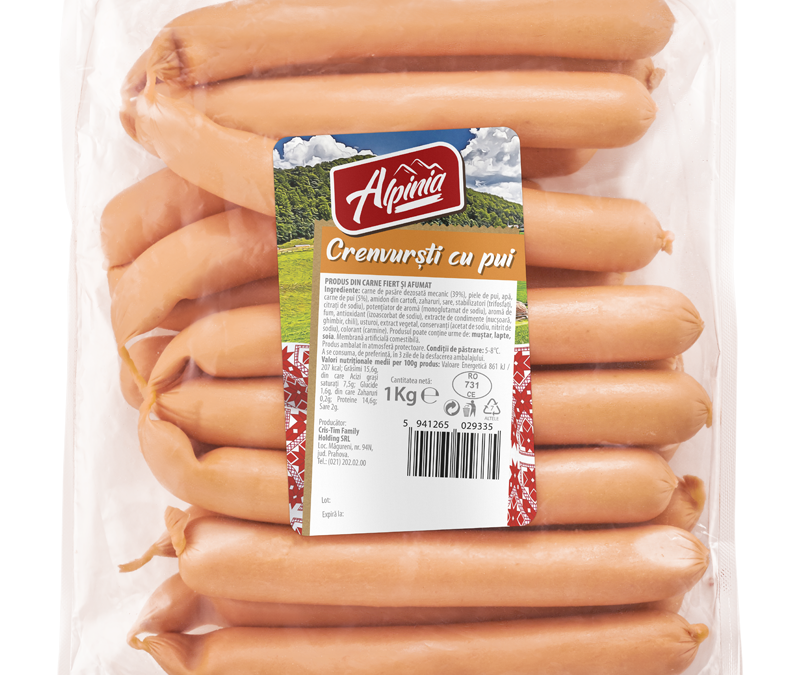 Crenvurști cu Pui 1 Kg