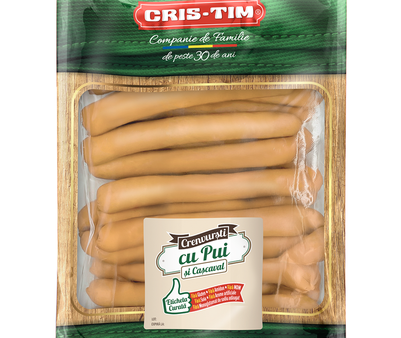 Crenvurști cu Pui și Cașcaval vrac