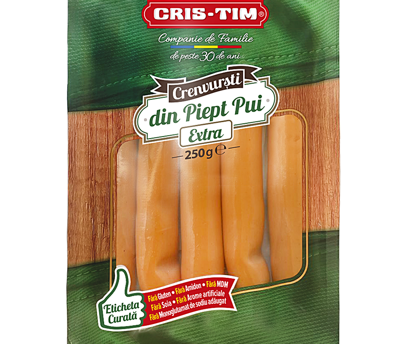 Crenvurști din Piept de Pui Extra 250 g